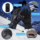 Electric Usb Heated Gloves Winter Warming Thermal Ski Snow Hand Warm Windproof