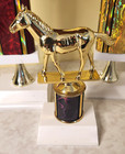 13 Vintage Horse Show Trophies Equestrian Awards Blank On Bottom P5