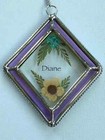 Vintage Sun Catcher Glass Diane Ornament Window Decor Prism Car Deco Colorful