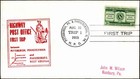Large Midwest Hpo First Trip Cover Collection 1946   1955 Michigan Ohio Iowa Maps