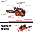 V-modest 2511 12  Gas Chainsaw 25cc 1 5hp 2-cycle Engine Top Handle Climbing Saw