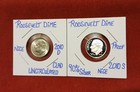 Junk Drawer Lot  Two 90  Silver Dimes   Coins   Covers   Space Stamps   Cards