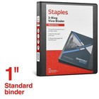 Staples Standard 1  3-ring View Binder Black  26431-cc  82613