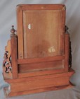 Chinese Dressing Table Mirror 19th Century Carved Wooden Hardwood Vanity Glass