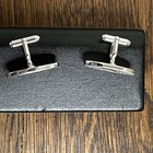 Vintage Silver Tone Anson Swordfish Cufflinks 1    X 1 2    