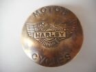 Harley Brass Badge Vintage Hd Motorcycle Collectible Old Biker Vest Pin Pinback