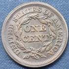 1857 Braided Hair Large Cent 1c High Grade Unc Uncirculated Key Date Rare  64275