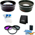 58mm Lens Kit Telephoto Lens Converter 3x Filter W Case Wide Angle Lens W  Macro