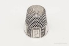 1800s Antique Stern Bros   Company Dome Sterling Silver Thimble