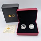 2017 Canada  1 Fine Silver 2 Coin Set 30th Anniversary Of The Loonie Ogp Coa