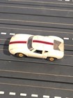 Aurora Tjet Lola Gt Slot Car  White With Red Black Stripe   1378