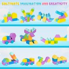 Multiple Shapes Magnetic Blocks  46 Pcs Magnet Building Blocks For Toddlers 3   