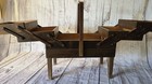 Strommen Bruk Hamar Wood Sewing Basket Brown Cantilever Box With Compartments