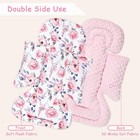 Swesen Infant Car Seat Insert With 3 Strap Covers Set  Car Seat Head Support    