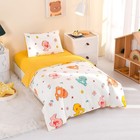 3 Pieces Dinosaur Printed Crib Bedding Set - 100  Cotton  Colorful Dinosaur