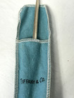 Vtg Tiffany Co Sterling Silver Ballpoint Pen Signed Collectible Nib 4-1 2  Pouch