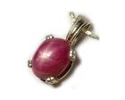 Antique 19thc 6  ct Star Ruby pendant Medieval Shaman Divination Prophecy Sorcery