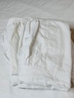 2 Pottery Barn Ruched Panel Ivory White Cotton Standard Pillow Shams Cases