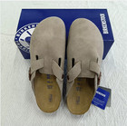 Boston Men Taupe Suede Leather Soft Footbed Regular Narrow Shoe Us4-12
