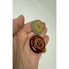 Set Of 6 Chakra Palm Stones Engraved Healing Crystals Meditation