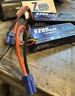 Zeee 7 4v 80c 5200mah 2s Lipo Battery Ec3 Rc Car Truck Helicopter Drone Open Box
