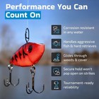 Harmony Fishing Stealth Clips  25 Pack   black Stainless  Quick Snaps For Lures