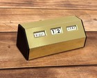 Vintage Fpc-20 Perpetual Flip Desk Calendar Manual Flip Wheels  Day date month