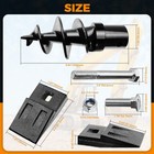 Bolt-on Spiral Point Auger W  4pcs 3 Point Auger Cutting Edge For Post Hole Digg