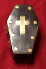 Vampire Coffin Jewelry trinket Box With Vlad Tepes dracula Key Chain  3 75x2 25