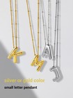 Dainty Silver Necklace Personalized Choker For Women Cute Bubble Letter Pendant