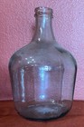 Vintage Bottle Wine Jug Green     country French     Demijohn Wicker