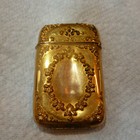 Antique 3d Repousse Gold Filled Vesta Match Safe 