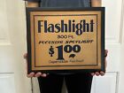 Antique Vtg General Store Flashlight Tobacco Sign Feed Seed Cigar Cigarette