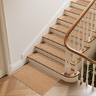 Donjop 9 5x36 Inch Stair Treads For Wooden 9 5  X 36   rectangular   Beige