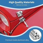 Hood Latches With Lock  Aluminum Hood Catch For Wrangler 2007-2017 Chrome Exter