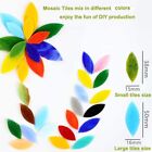 Mosaic Tiles Bulk Petal Leaves Shiny Stained Glass Piece Diy Craft Hand-cut