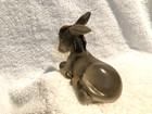 Goebel Germany Bee Mark Gray Ceramic Donkey 50s Figurine 3 3 8  T X 4  Nativity