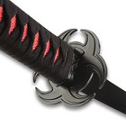 Red Bio-hazard Katana And Sheath   Carbon Steel Blade   Length 38   