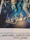 Star Wars Ford Hamill Fisher Daniels Signed Movie Poster Promo Photo 11x17 Coa