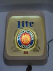 Vintage Miller Lite A Fine Pilsner Beer Lighted Bar Sign Works Well Clean