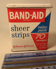 Band-aid Sheer Strips Vintage Box Empty Tin Container Johnson   Johnson Decor 70