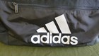 Adidas Duffel Travel Gym Sports Bag Black Three Stripes Logo
