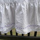 Pottery Barn Twin Bed Skirt Dust Ruffle Swiss Dot Lace Shabby Chic Cottage Girls