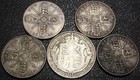   95oz Silve  I1920 Half Crown  2x 1920   1921 Florins Uk Great Britain 5 Coins