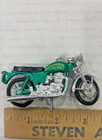 Vintage Norton 750 Commando Die Cast Motorcycle Model Green Hong Kong Fs