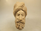 New Massive Sultan Desert King Turkish Meerschaum Bentpipe Acrylic Pushpull Stem