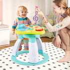 3 In 1 Walk Around Baby Activity Center  Baby Walker With Play Table  Wheels  De