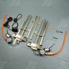 For 1955-1959 Chevy Pickup 2 Door Flat Glass Power Window   Switches Wiring Kit