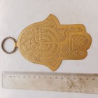 Rare Ancient Vintage Moroccan Judaica Hamsa Bronze Brass Pendant Amulet Talisman