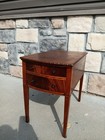 Mid Century Vintage Mahogany Imperial End Table With Drawers